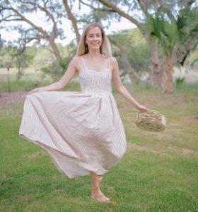 white dress